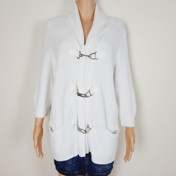 Lauren Ralph Lauren 3/4 sleeve kit sweater - Picture 1 of 9